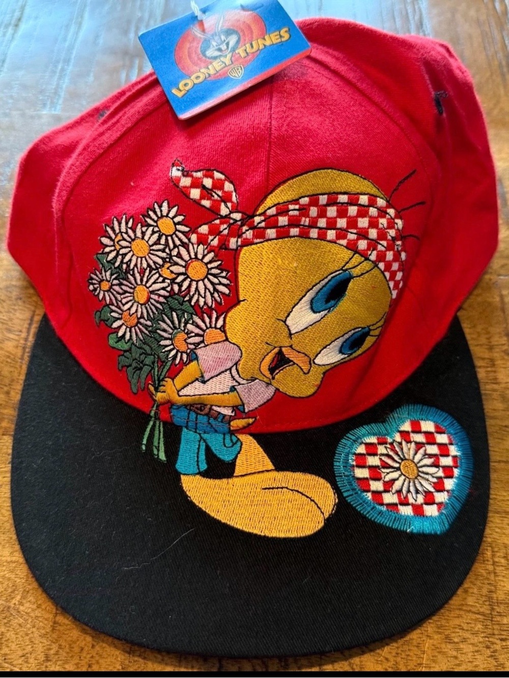 Warner Bros. Red Tweety/Looney Tunes Logo Hat